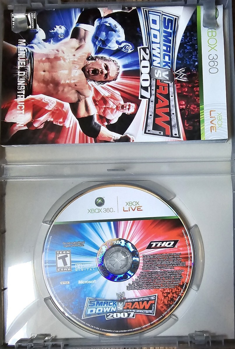 WWE SmackDown vs. Raw 2007 (Microsoft Xbox 360, 2006) for