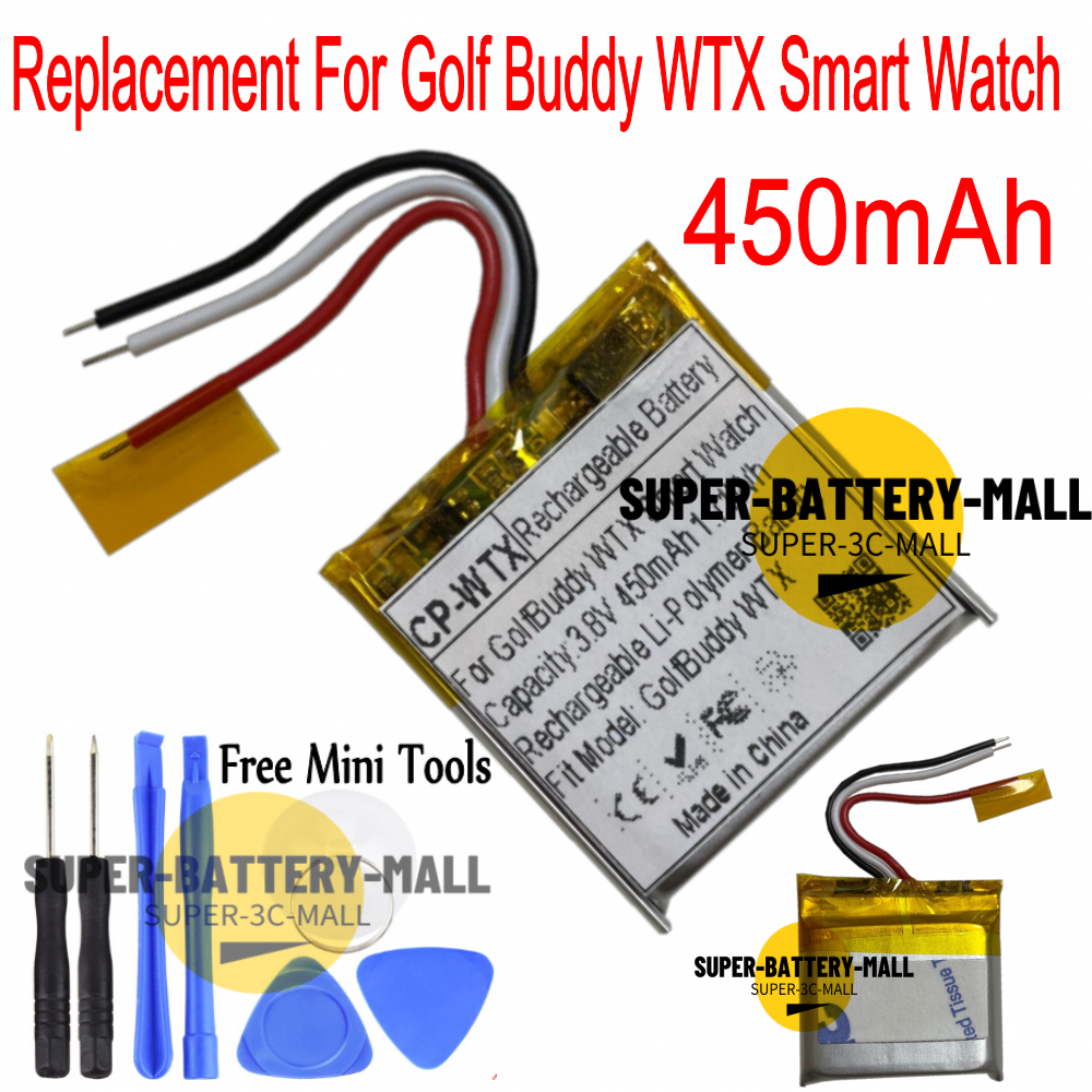 For Golf Buddy WTX Smart watch GPS Wach 450mAh Rechargeable Battery eBay