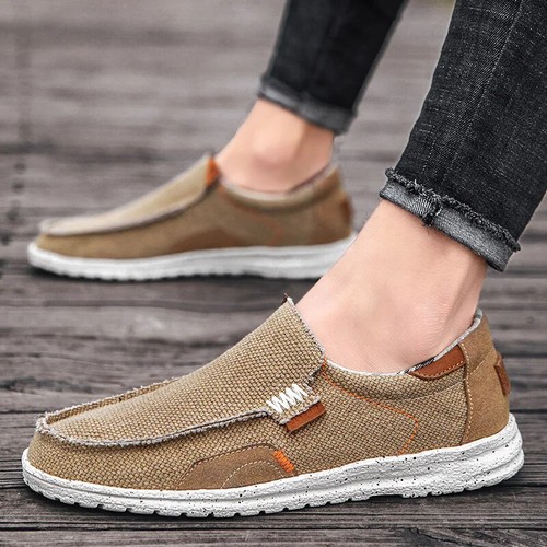 Men's Casual Shoes Summer Breathable Loafers Comfortable Slip on Walking Shoes - Picture 8 of 12