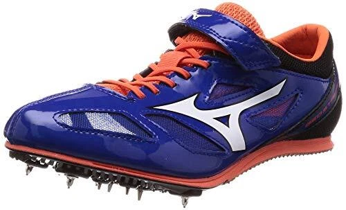 Orange and clearance blue track spikes