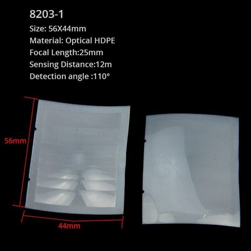 10Pcs PIR HDPE Human body Infrared Induction Fresnel Lens Far Sensing Distance - Picture 4 of 30