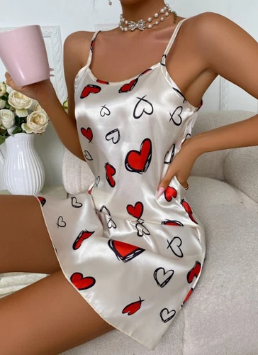 Sexy Women's Lingerie Silk Satin Underwear Sleepwear Night Dress Babydoll Pajama - Imagen 60 de 169