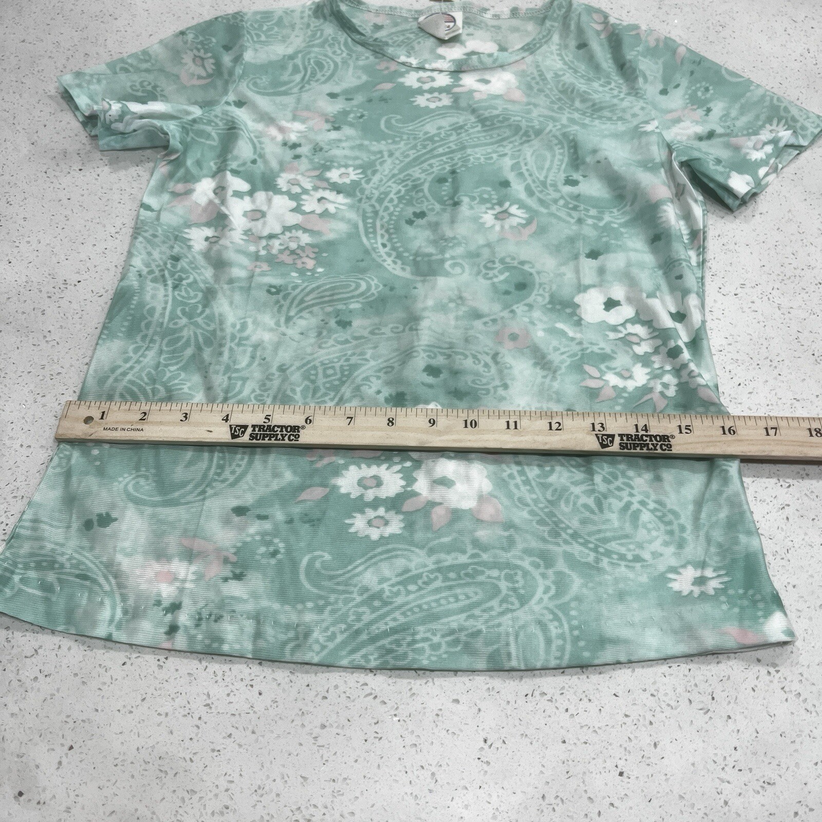 Rare Euro Jean Paul Gaultier Inspired Floral Paisley Mesh Top Y2K 90s S B1 image 6