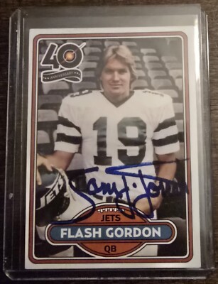 Sam J Jones signed 2016 Flash Gordon Jets card. Comes with JSA