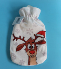 Kleine Wärmflasche Christmas Elch 500 ml Plüschbezug Wärmkissen
