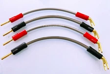 QED Reference XT40i Speaker Jumper Cable Terminated Qed Airloc Plugs