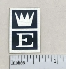 Empire Turntable Badge Logo For Dust Cover Metal Custom Made Silver or Gold