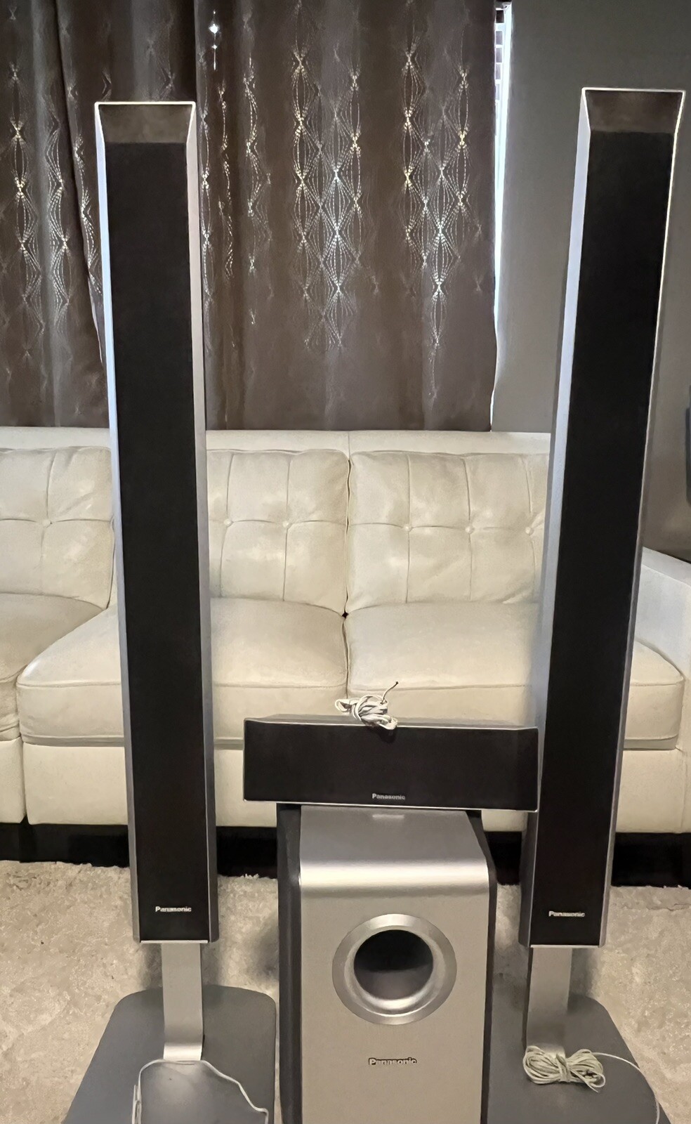 Panasonic Tower Speakers SBFS940 Stands Home Theater Subwoofer SBW940