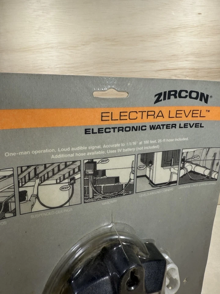 Zircon Electra Level Electronic Water Level - Model 62010 Made In U.S.A. Sealed - Image 4 of 4