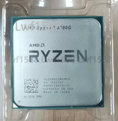 AMD Ryzen 3 3200G AM4 3.6-4.0GHz 4-core 4thr 65W Desktop CPU processor R3-3200G
