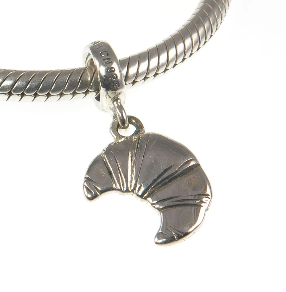 Chamilia 925 silver FRENCH CROISSANT charm bead, France, baking - Image 4 of 4