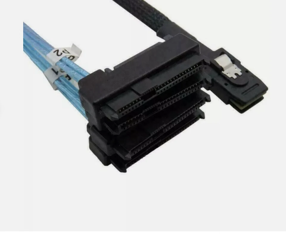 New Mini SAS 36P SFF-8087 to 4 SFF-8482 Connectors With SATA Power Cable 3FT 1M - Image 3 of 4