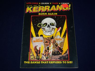 1984 MAY 17-30 KERRANG! MAGAZINE - BORN AGAIN COVER - MUSIC ISSUE - A 1966