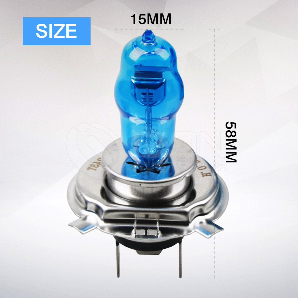 2x H4 HEADLIGHT GLOBES CAR LIGHT BULBS 100/90W 6000K 12V XENON LED