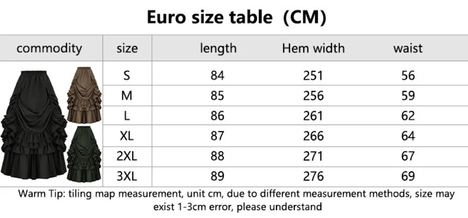 Mujeres Retro Gótico Victoriano Estilo Falda Renacimiento Falda Corta Vestido con disfraces Foto 2 de 4