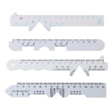 4 Types White Straight Edge PD Ruler Pupillary Distance Rulers