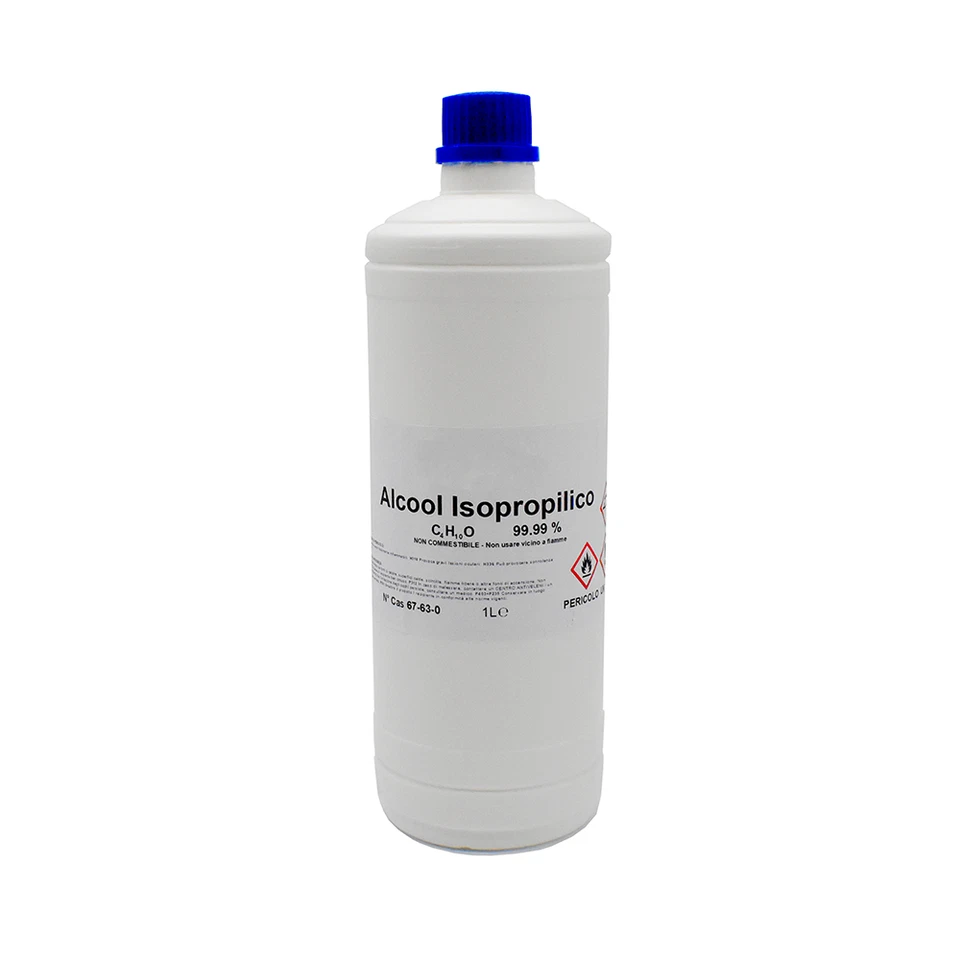 Alcool isopropilico puro 1L 99,99% detergente disinfettante pulizia pcb - Immagine 2 di 4