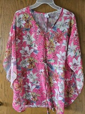 Women's Floral Pink Swimsuit Cover Up BRAND NEW WITH TAGS