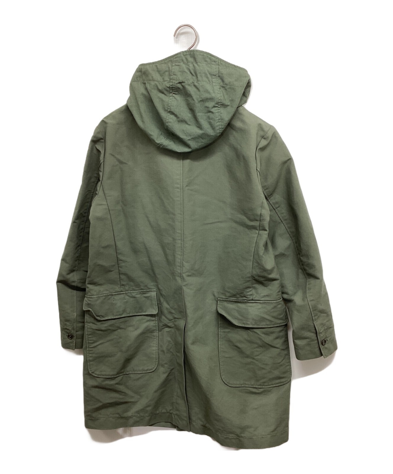 Engineered Garments Chester Coat Hooded Size S Green Wool Nylon Men's Pre-owned image 2