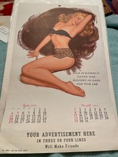 Vintage 1954 Full Marilyn Monroe Salesman Sample Calendar