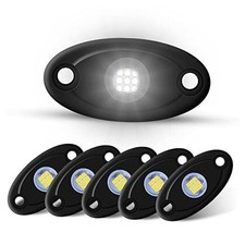6Pods LED Rock Lights Neon Underglow Lights for Car Trucks ATV UTV SUV White