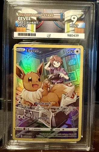 Eevee TG11/TG30 Brilliant Stars Promo Ace 9 Mint