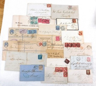 GREAT BRITAIN EARLY VICTORIA ISSUES ON COVER PERFINS IMPERF FOLDED !!!!