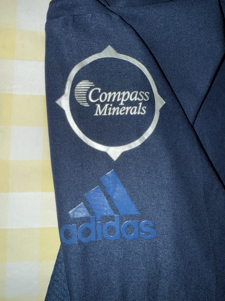 Adidas Sporting Kansas City 1/4 Zip Men’s Medium Navy Blue - Image 3 of 4