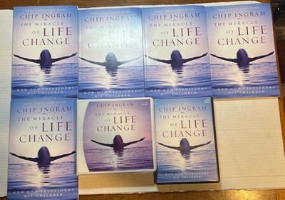 Chip Ingram The Miracle of Life Change- 4 DVDs ,STUDY GUIDE And CD Series 