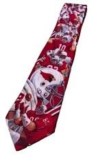 Arizona Cardinals Neck Tie football NFL Made In USA Ralph Marlin Vintage 1990