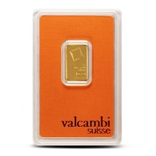 5 Gram Valcambi Gold Bar (New w/ Assay) 4579.80 per troy oz