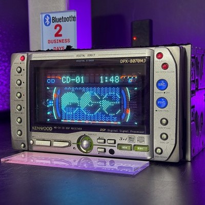 KENWOOD DPX-8070MJ 2DIN CD MD DSP JDM Car Audio Added Bluetooth Tested In Stock