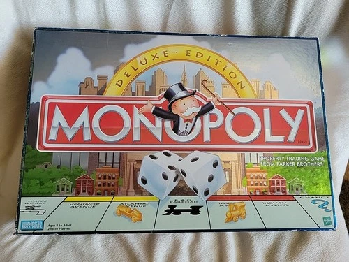 Vintage 1998 Parker Brothers Monopoly Deluxe Edition 100% Complete FREE SHIPPING