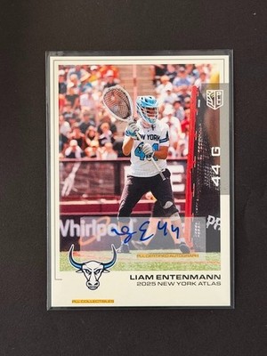 Liam Entenmann 2025 PLL Collectibles Premier Lacrosse League Autograph Card