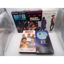 Lot of 5 Classic 1980s 1990s VHS Movies E T Nutty Professor 2 Silver Streak Made