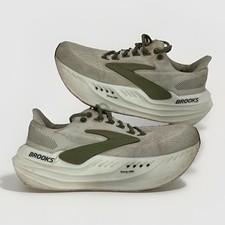 Brooks Glycerin Max Mens 10.5 Grey Olive Tea DNA Tuned Running Shoes Max Cushion