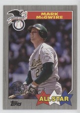 2022 Series 2 1987 Topps All-Star Baseball Black /299 Mark McGwire #87AS-8 4dv