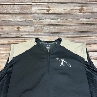 Nike Therma-Fit Quarter Zip Vest XL Black Grey Performance Baseball Training