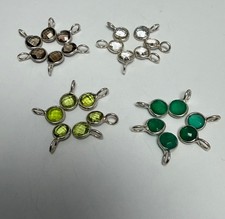 Wholesale Lot Gemstone Charms in sterling silver