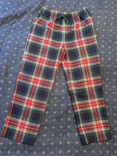 Vineyard Vines Youth Size M 12/14 Plaid Pajama Pants Bottoms Whale Logo