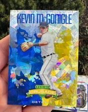 2024 Panini Crusade KEVIN MCGONIGLE BLUE YELLOW PRIZM Baseball Card TIGERS RC