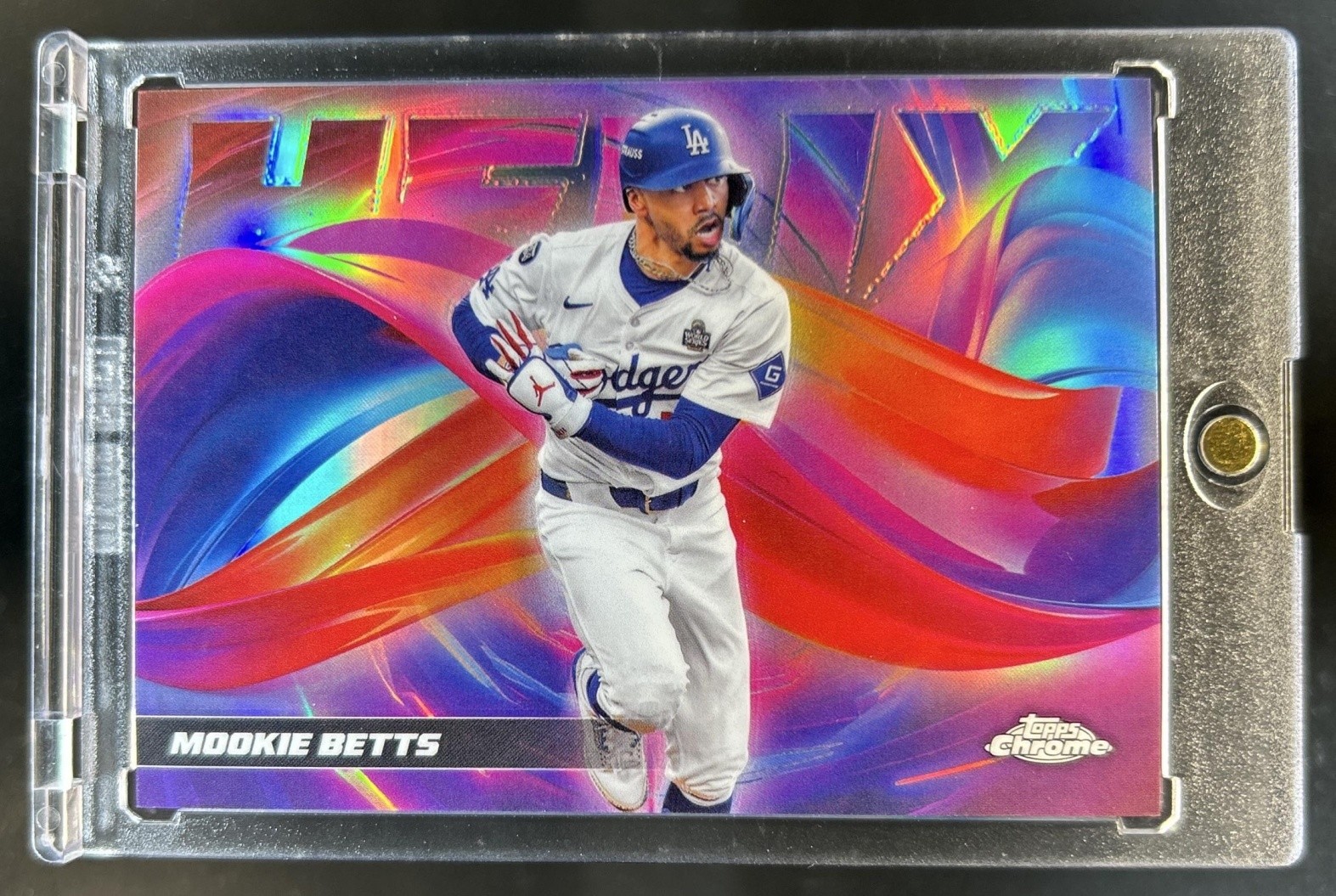 2025 Topps Chrome Mookie Betts Helix #HX-6 Dodgers
