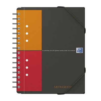OXFORD 100102104 Meetingbook International A5 + checkered 10-fold perforated 80
