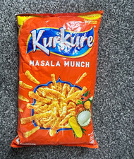 Kurkure Masala Munch Crisps Pack, Masala Flavour Snack, 1 Pack