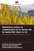 Relations Entre Le Rendement Et La DuréE De La Maturité Chez Le Riz Taschenbuch