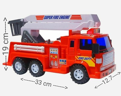 Feuerwehr LKW Spielzeugauto Rettungsfahrzeug ausziehbare Leiter Big-Daddy 