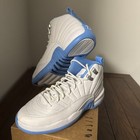 Nike Air Jordan 12 Retro (GS) White & University Blue Size 4y — photo 3