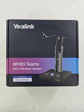 Yealink Wireless DECT Headset WH63,Teams Certified,Single Ear Office Headset.