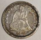 1860 Seated Liberty Quarter ~ US Silver 25c