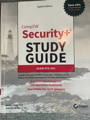 CompTIA Security+ Study Guide: Exam SY0-601- Mike Chapple, 1119736250, paperback